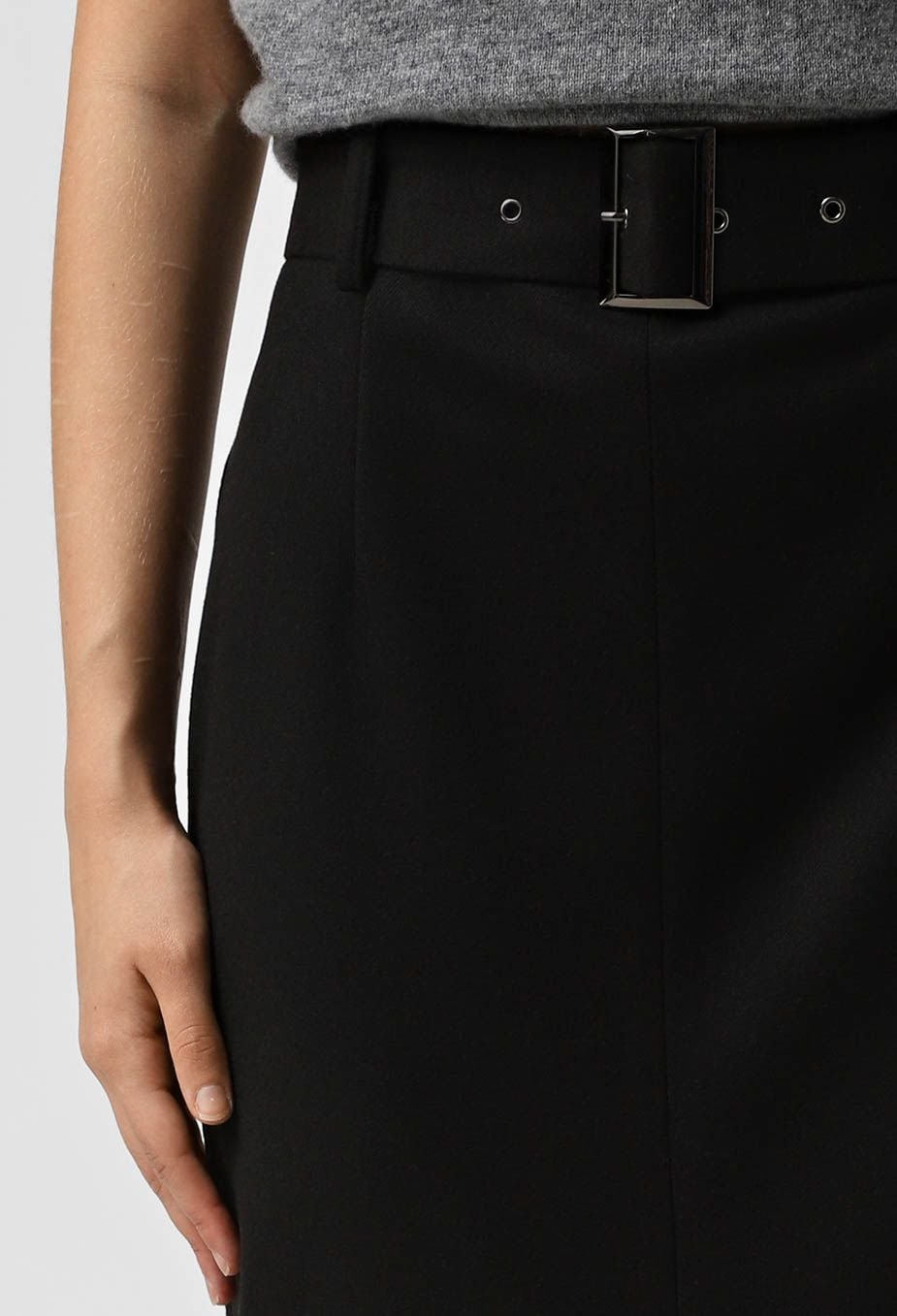 Спідниця 1374-7 чорний кашемір 46(р)