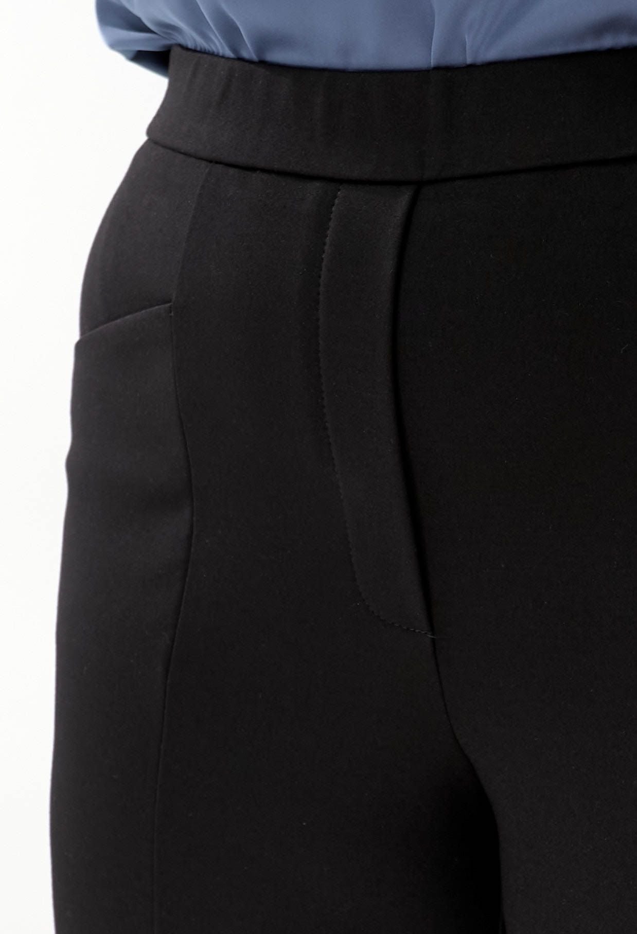 Брюки 9122 чорний трикотаж 48(р)