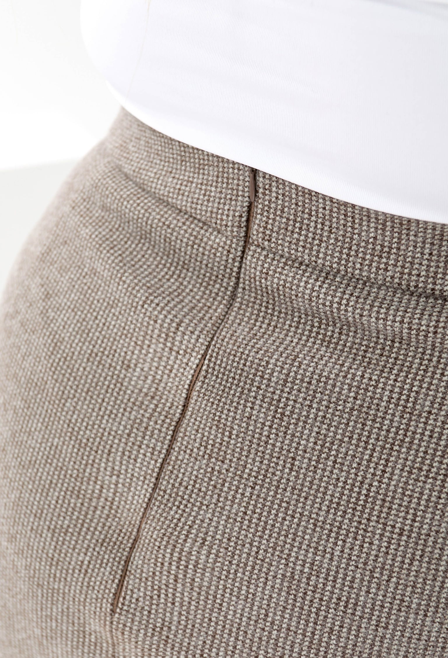 Спідниця 1526 шоколадний кашемір-лапка 50(р)