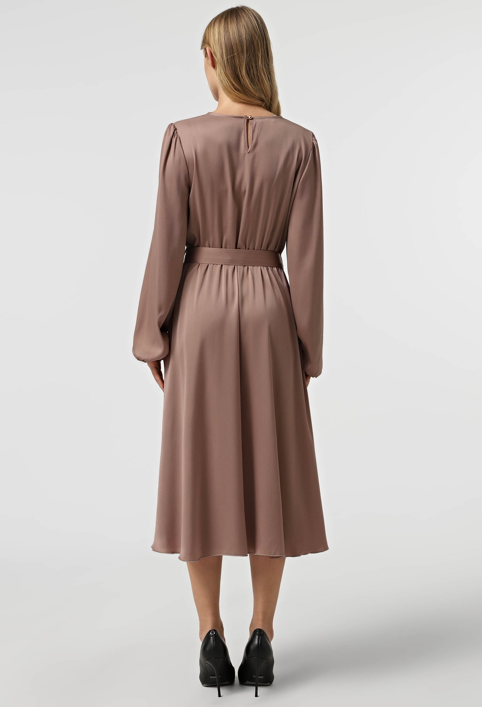 Плаття 7199-2 какао шовк-жатка 42(р)